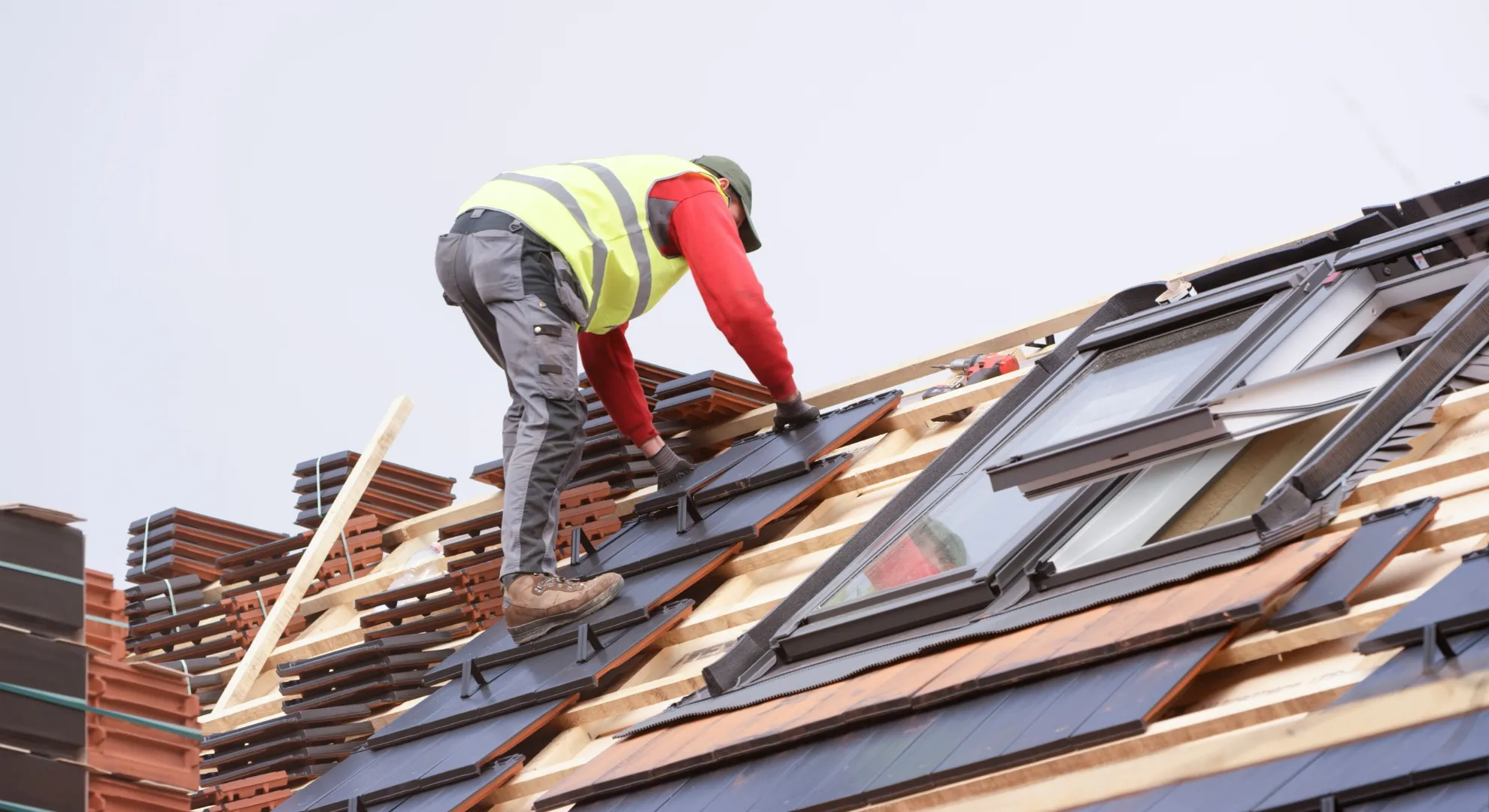 Recently completed residential roof replacement project showcasing quality workmanship and materials